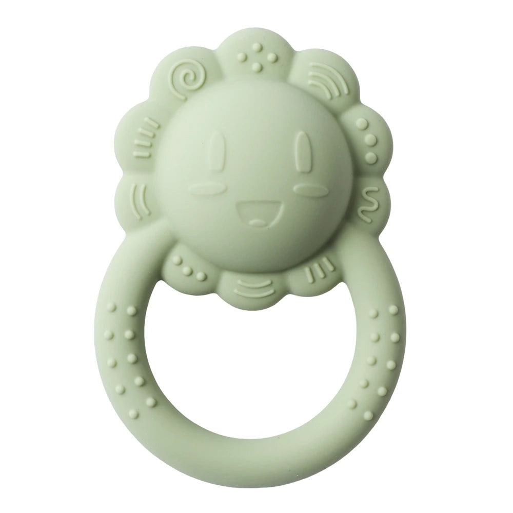 Silicone Lion Teether Rattle