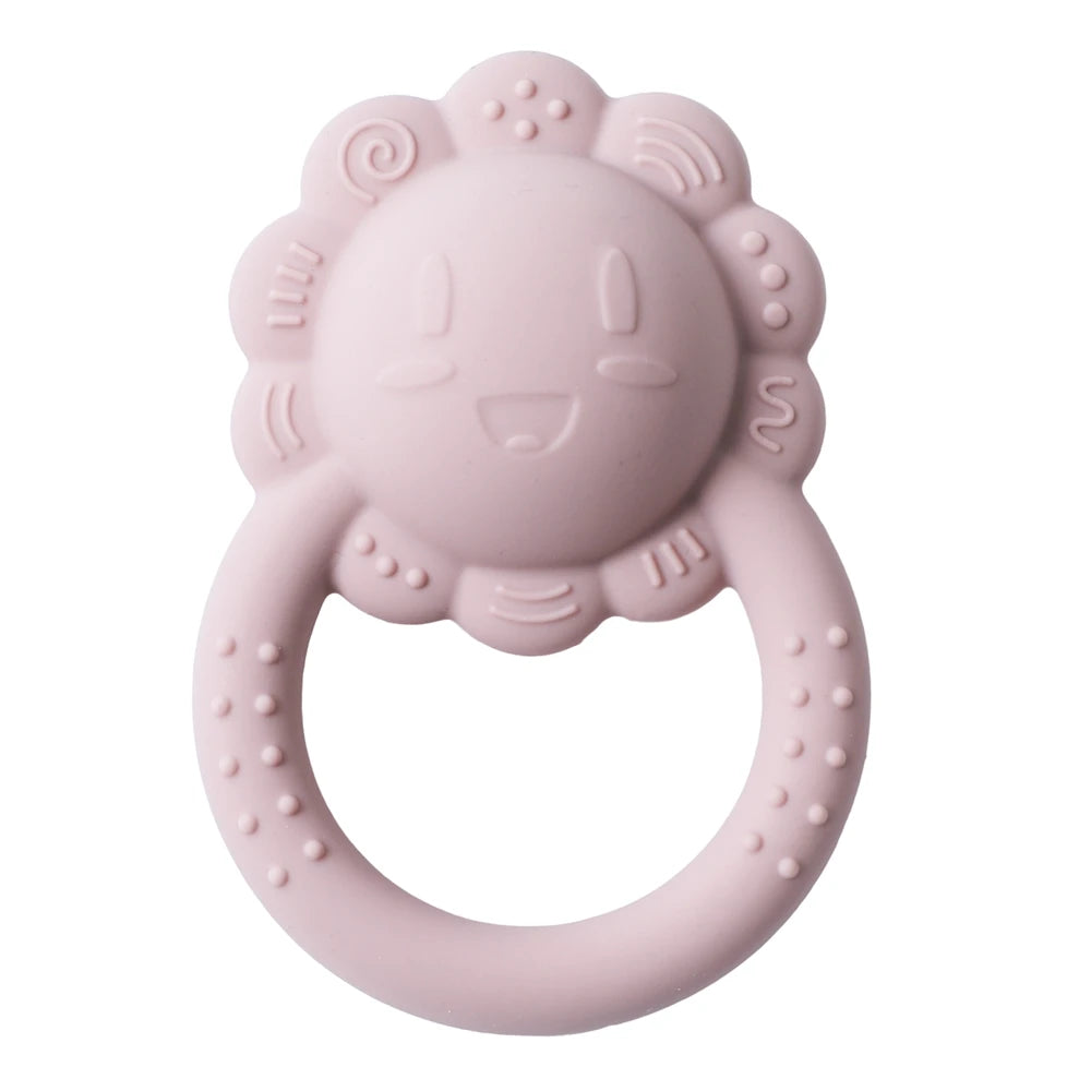 Silicone Lion Teether Rattle