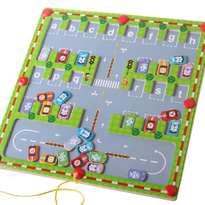 Magnetic Alphabet Maze Board for Kids