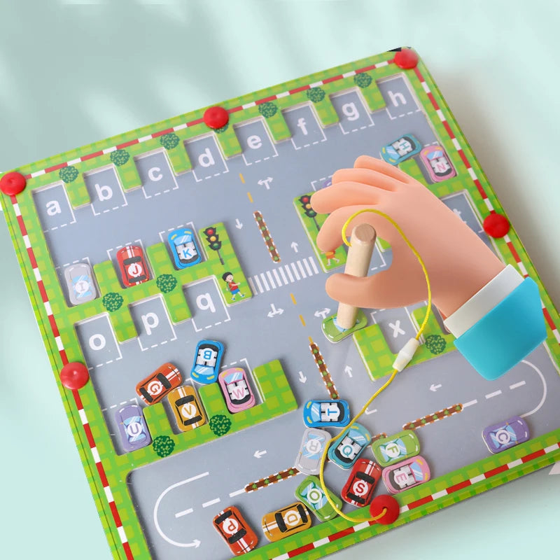 Magnetic Alphabet Maze Board for Kids