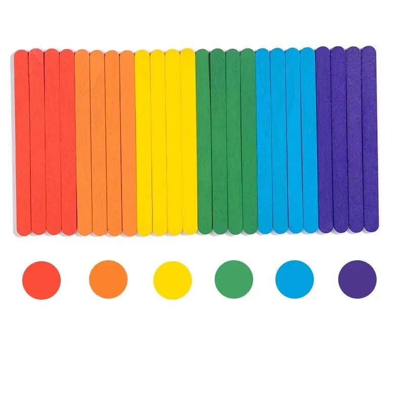 Kids Rainbow Stick Puzzle Toy