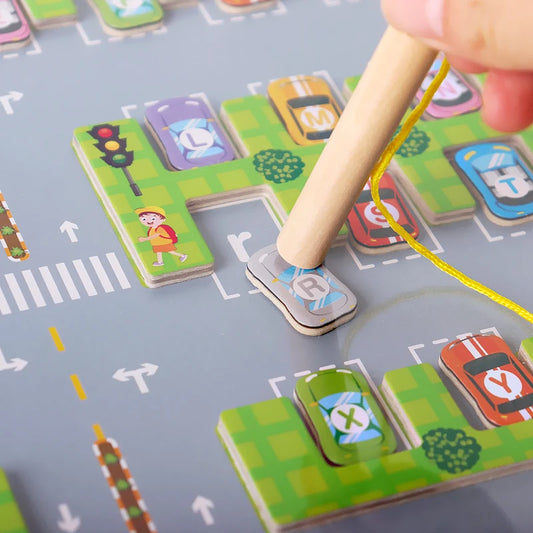 Magnetic Alphabet Maze Board for Kids