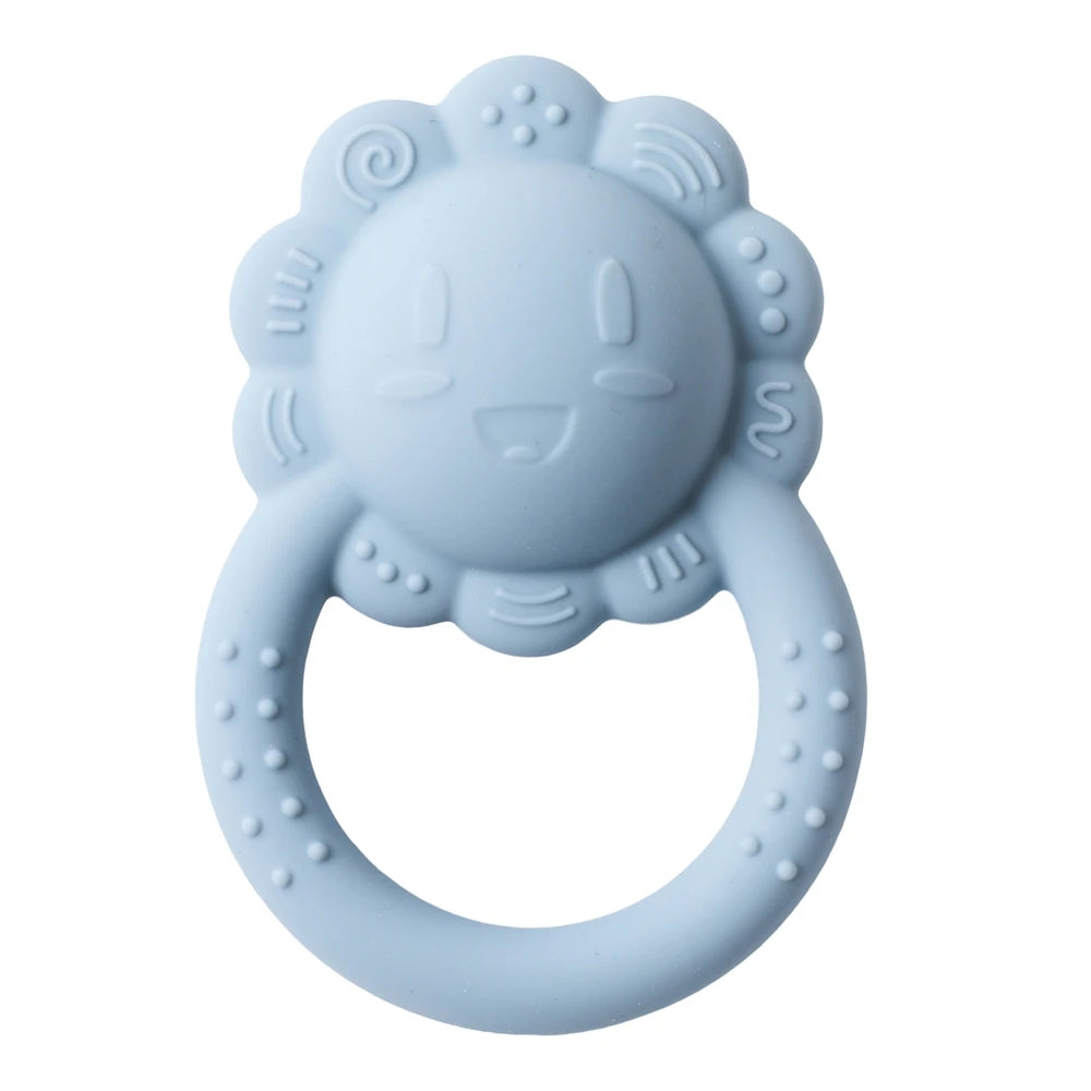 Silicone Lion Teether Rattle