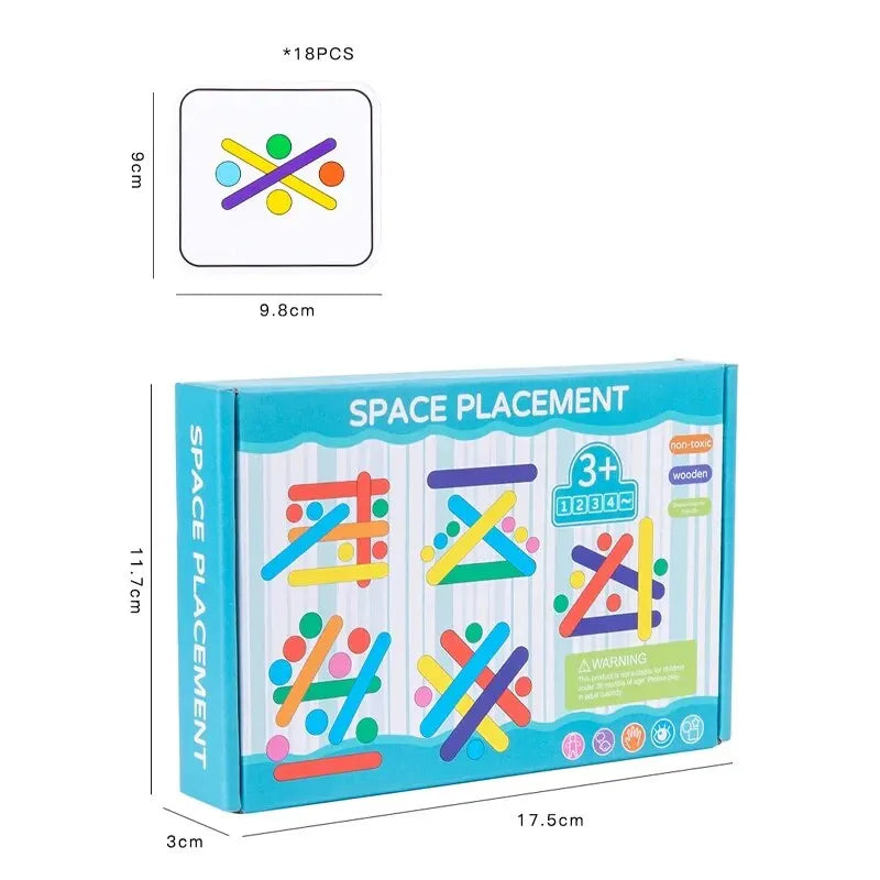 Kids Rainbow Stick Puzzle Toy
