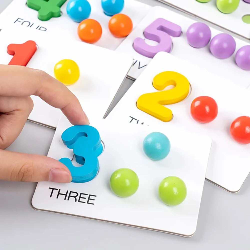 Montessori Math Beads Counting & Sorting Toy
