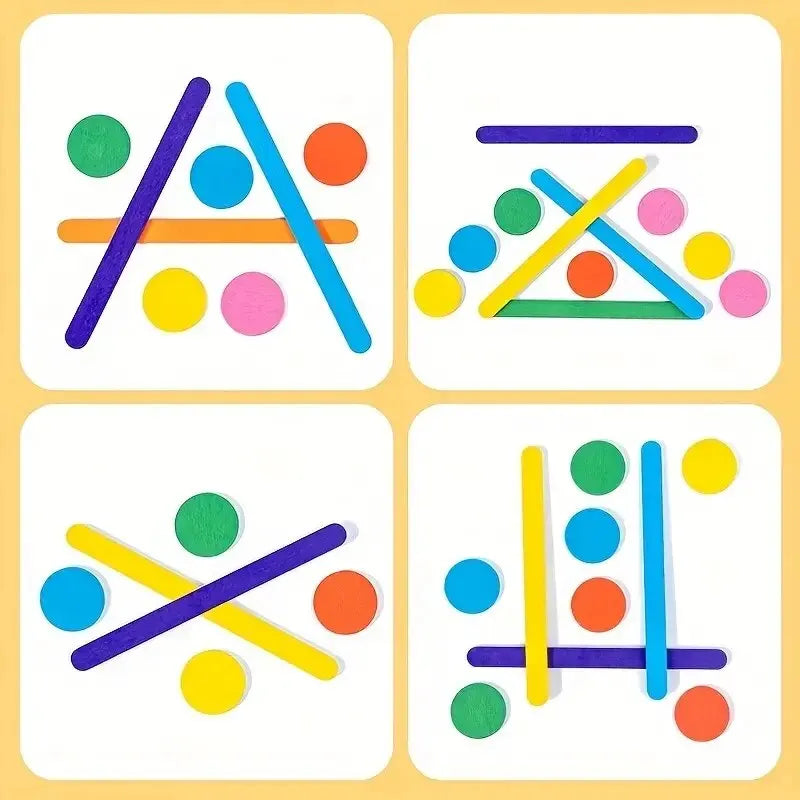 Kids Rainbow Stick Puzzle Toy