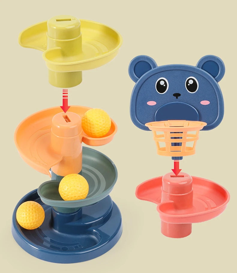 Montessori Rolling Ball Track Toy for Babies