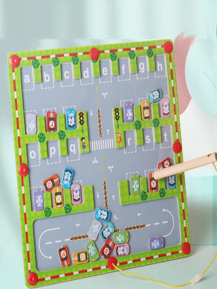 Magnetic Alphabet Maze Board for Kids