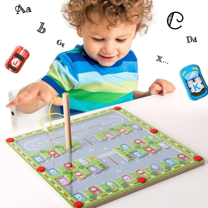 Magnetic Alphabet Maze Board for Kids